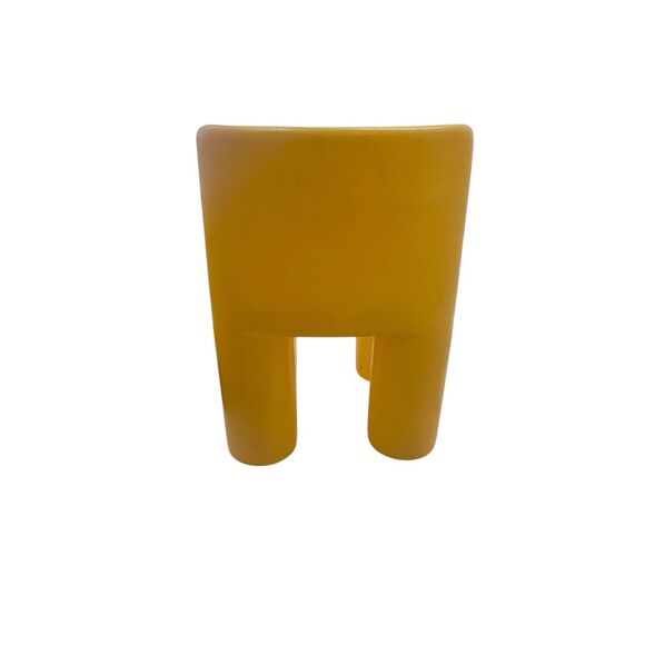 Vintage Little Tikes CHILD SIZE Yellow Chunky Chair Sturdy Plastic Made In USA - Picture 7 of 16